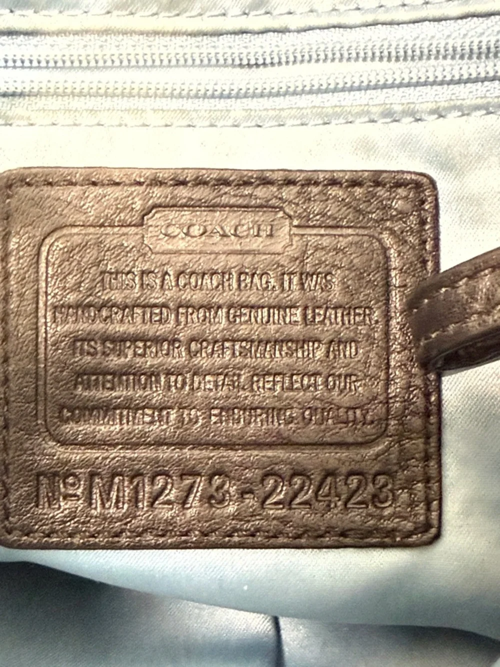 COACH Poppy Avery Pebbled Black Leather Boho Shoulder Bag - Picture 8 of 16